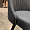 Стул Люцерн серый бархат, вертикальная прострочка, ножки черные для кафе, ресторана, дома, кухни 2074765
