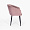 Гарда пыльно-розовый бархат ножки черные для кафе, ресторана, дома, кухни 1855829
