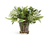 Товар Композиция "Green Lifestyle" в- 34, д-35 см в стеклянной вазе с водой 1/1 добавлен в корзину