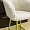 Стул Гарда бежевый экомех ножки золото для кафе, ресторана, дома, кухни 2210234