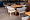 Челси бежевая ткань, массив бука (натуральное дерево) для кафе, ресторана, дома, кухни 2165987