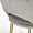 Стул Белладжио серый бархат ножки золото для кафе, ресторана, дома, кухни 2074191