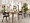 Cтол раздвижной Стокгольм круглый 110-140 см массив дуба терра для кафе, ресторана, дома, кухни 2148948
