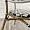 Сен-Дени плетеный черно-белый ножки светло-коричневые под бамбук для кафе, ресторана, дома, кухни 2236807