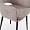 Магриб Нью бежево-коричневая ткань ножки черные для кафе, ресторана, дома, кухни 2201460