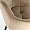 Стул Авиано вращающийся бежевый бархат ножки черные для кафе, ресторана, дома, кухни 2115252