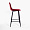 Стул Копенгаген бордовый бархат ножки черные для кафе, ресторана, дома, кухни 2127823