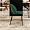 Дижон темно-зеленый бархат ножки черные для кафе, ресторана, дома, кухни 2151900