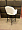 Стул Белладжио белый экомех ножки черные для кафе, ресторана, дома, кухни 1926287