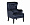 Кресло Rimini велюровое синее 1228419