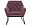 Кресло Baker на металлическом каркасе велюровое пепельно-розовое 1229356