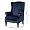 Кресло Espen велюровое темно-синее 1237018