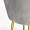 Стул Гарда серый бархат ножки золото для кафе, ресторана, дома, кухни 1442817