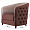 Кресло Slevin коричневое 1236171