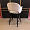 Стул Белладжио Нью вращающийся бежевый бархат ножки черные для кафе, ресторана, дома, кухни 2038544