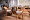 Антверпен светло-коричневая ткань, массив бука (цвет натуральное дерево) для кафе, ресторана, дома,  2208042