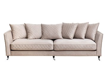 Диван Sorrento 250 трехмест., велюр св.серый Colt030-SVSER