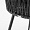 Ибица плетеный серый ножки металл серые подушка серая для кафе, ресторана, дома, кухни 2236994