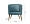 Кресло велюр бирюзовый  мет.ножки 48MY-2533 TUR GLD 1714510
