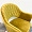 Стул Белладжио горчичный бархат ножки золото для кафе, ресторана, дома, кухни 1512851