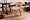 Антверпен темно-серая ткань, массив бука (цвет орех) для кафе, ресторана, дома, кухни 2148588