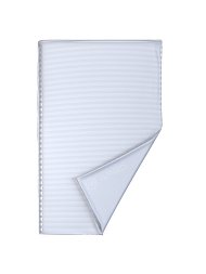 Duvet Cover Premium Woven Cotton Sateen Stripe White H F1