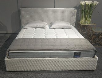 ALFABED PURE BOX Pat Cu Mecanism De Ridicare Quilted