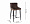Стул CINDY коричневый бархат HLR ножки черные для кафе, ресторана, дома, кухни 1442967