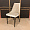 Люцерн бежевый бархат вертикальная прострочка ножки черные для кафе, ресторана, дома, кухни 2137947