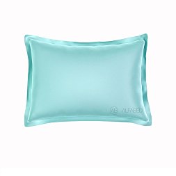 Pillow Case Royal Cotton Sateen Turquoise 3/4