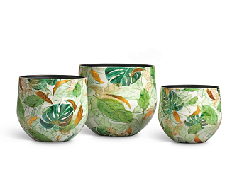 Кашпо TREEZ Effectory Savage Garden Чаша Botanical в-43 см, д-26 см