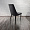 Люцерн серый бархат вертикальная прострочка ножки черные для кафе, ресторана, дома, кухни 2110797