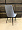 Люцерн серый бархат вертикальная прострочка ножки черные для кафе, ресторана, дома, кухни 2110791