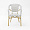 Сен-Жермен плетеный серо-белый ножки светло-бежевые под бамбук для кафе, ресторана, дома, кухни 2210541