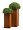 Кашпо TREEZ Effectory Corten Steel Высокий куб Бархатистая окись в-72 см 30х30 см 2880489