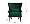 Кресло велюр зеленый DY-733 1605214