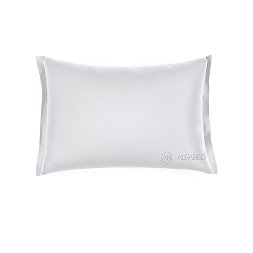 Pillow Case DeLuxe Percale Cotton Ice White 3/2