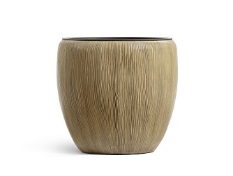 Кашпо TREEZ Effectory Wow Конус-Чаша Песчаная дюна в-46 см, д-49 см