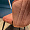 Неаполь коралловый бархат с вертикальной прострочкой ножки черные для кафе, ресторана, дома, кухни 2098659