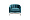 Кресло велюр сине-зеленый ZW-777 GRN SS 1321919