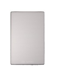 Pillow top cearshaf premium woven cotton sateen stripe grey h h 10
