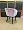 Гарда пыльно-розовый бархат ножки черные для кафе, ресторана, дома, кухни 1855823