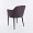 Brooklyn серо-бежевая ткань с вертикальной прострочкой ножки черные для кафе, ресторана, дома, кухни 2111147
