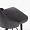 Стул Люцерн серый бархат, вертикальная прострочка, ножки черные для кафе, ресторана, дома, кухни 2067236