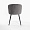 Неаполь серый бархат с вертикальной прострочкой ножки черные для кафе, ресторана, дома, кухни 1859842