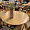 Cтол раздвижной Стокгольм круглый 110-140 см массив дуба тон натуральный для кафе, ресторана, дома,  2137094