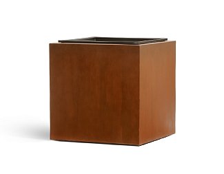 Кашпо TREEZ Effectory Corten Steel Куб 30х30х30 см