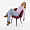 Неаполь бежевый бархат с вертикальной прострочкой ножки черные для кафе, ресторана, дома, кухни 2139571