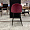 Стул Париж темно-красный бархат с прострочкой ромб ножки черные для кафе, ресторана, дома, кухни 2114147