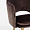 Магриб коричневый бархат ножки под матовое золото для кафе, ресторана, дома, кухни 2165265